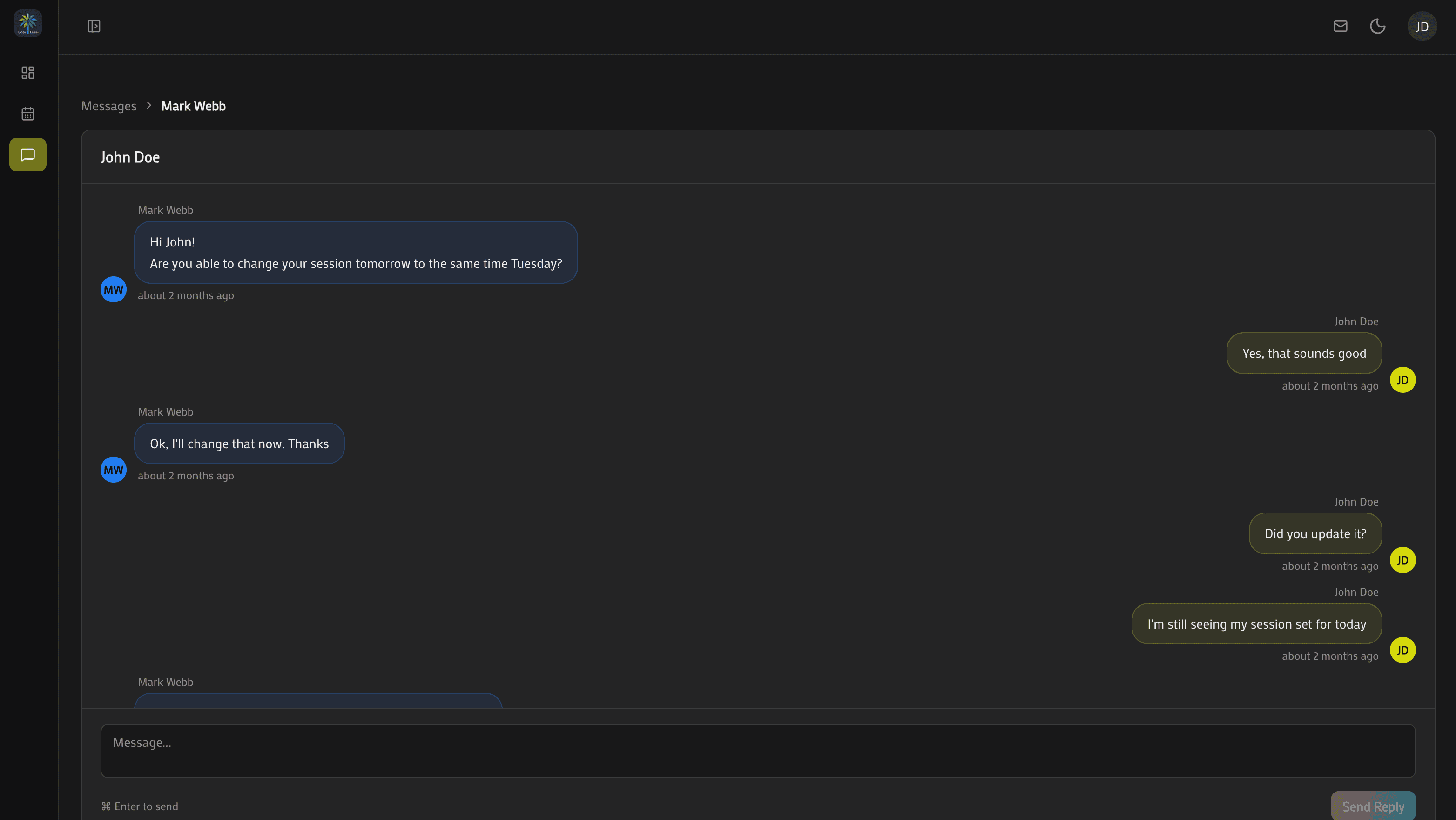 Client text notifications